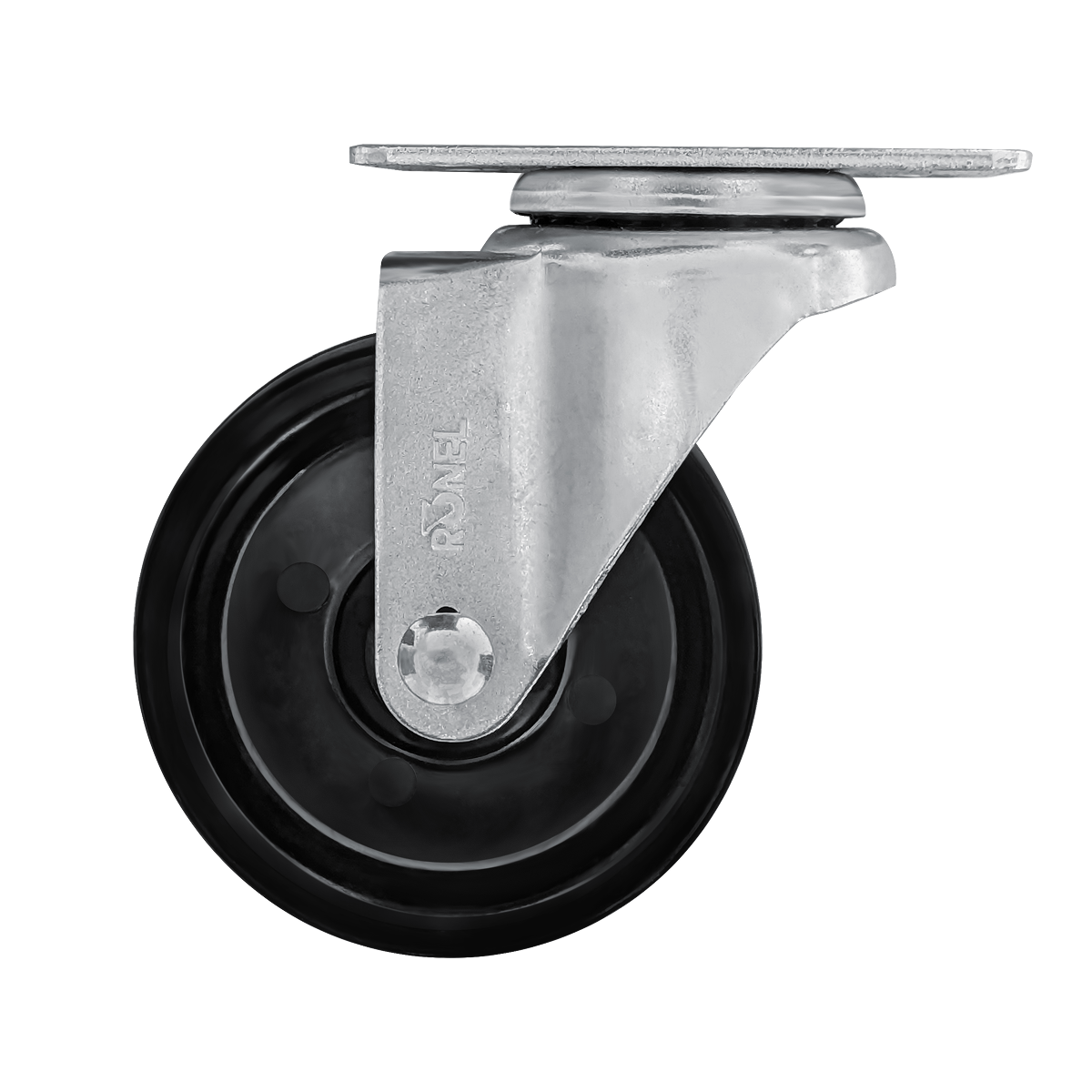Термостойкое поворотное колесо RONEL RL01 BSS 80